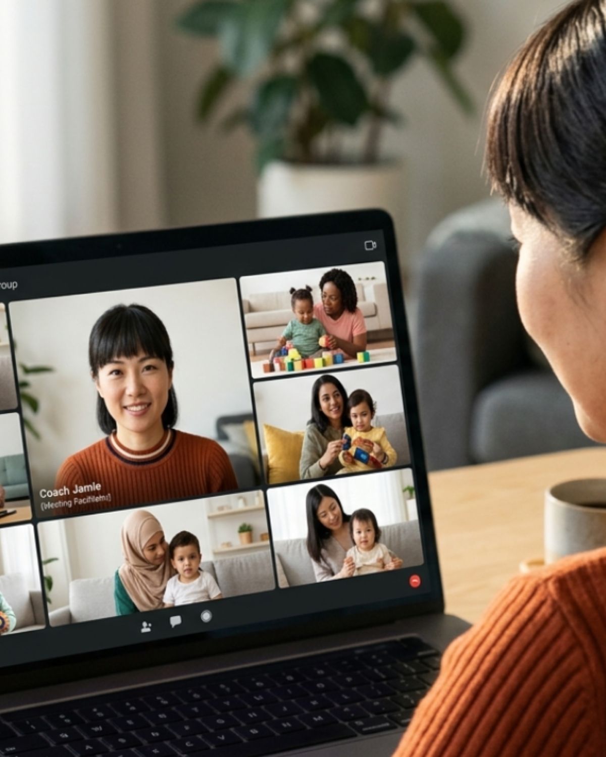 A Social ABCs coach supporting a family online